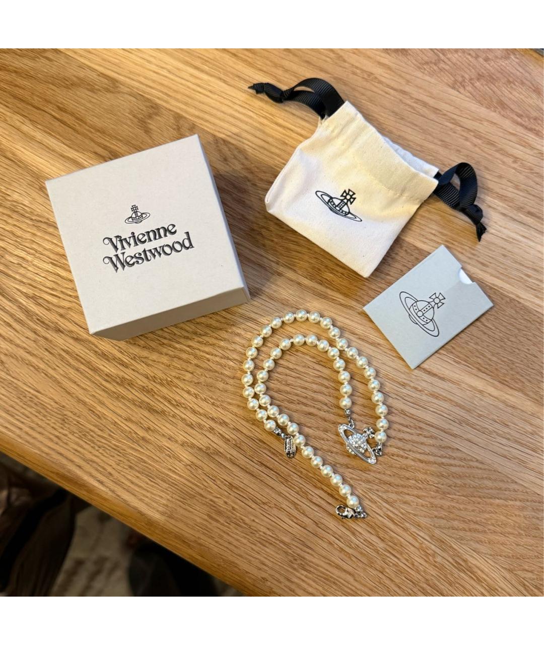 VIVIENNE WESTWOOD Белое колье, фото 3