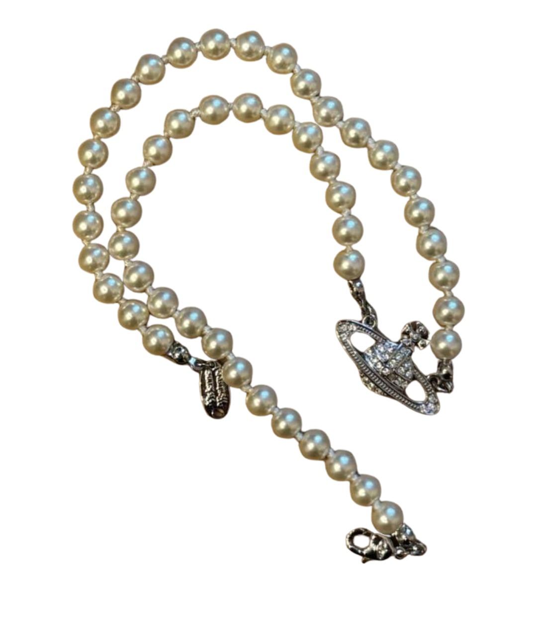 VIVIENNE WESTWOOD Белое колье, фото 1