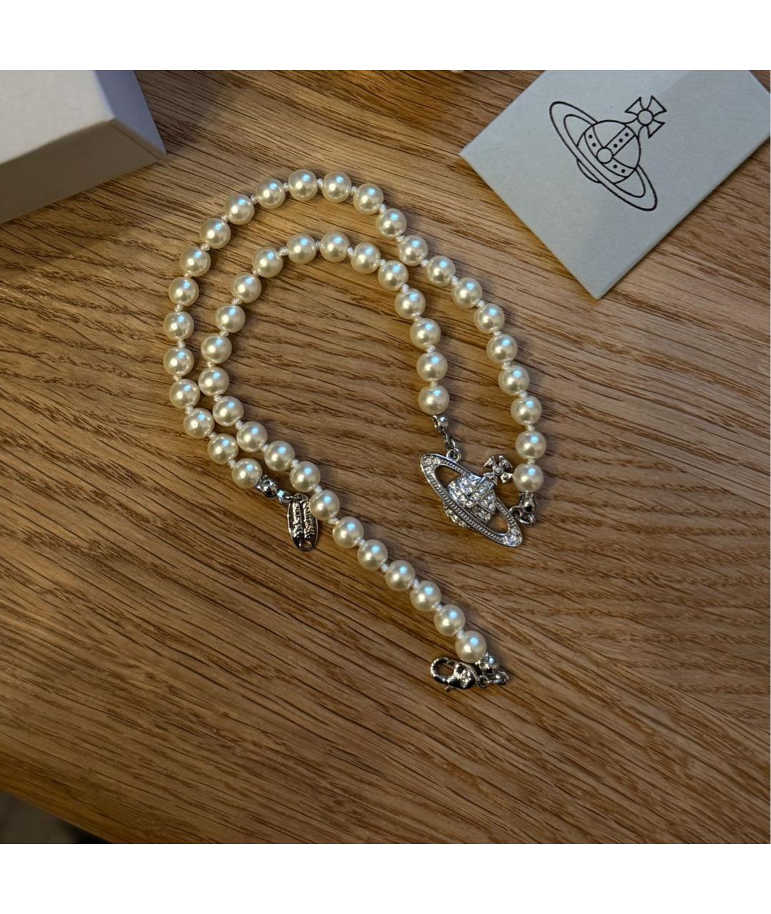 VIVIENNE WESTWOOD Белое колье, фото 4