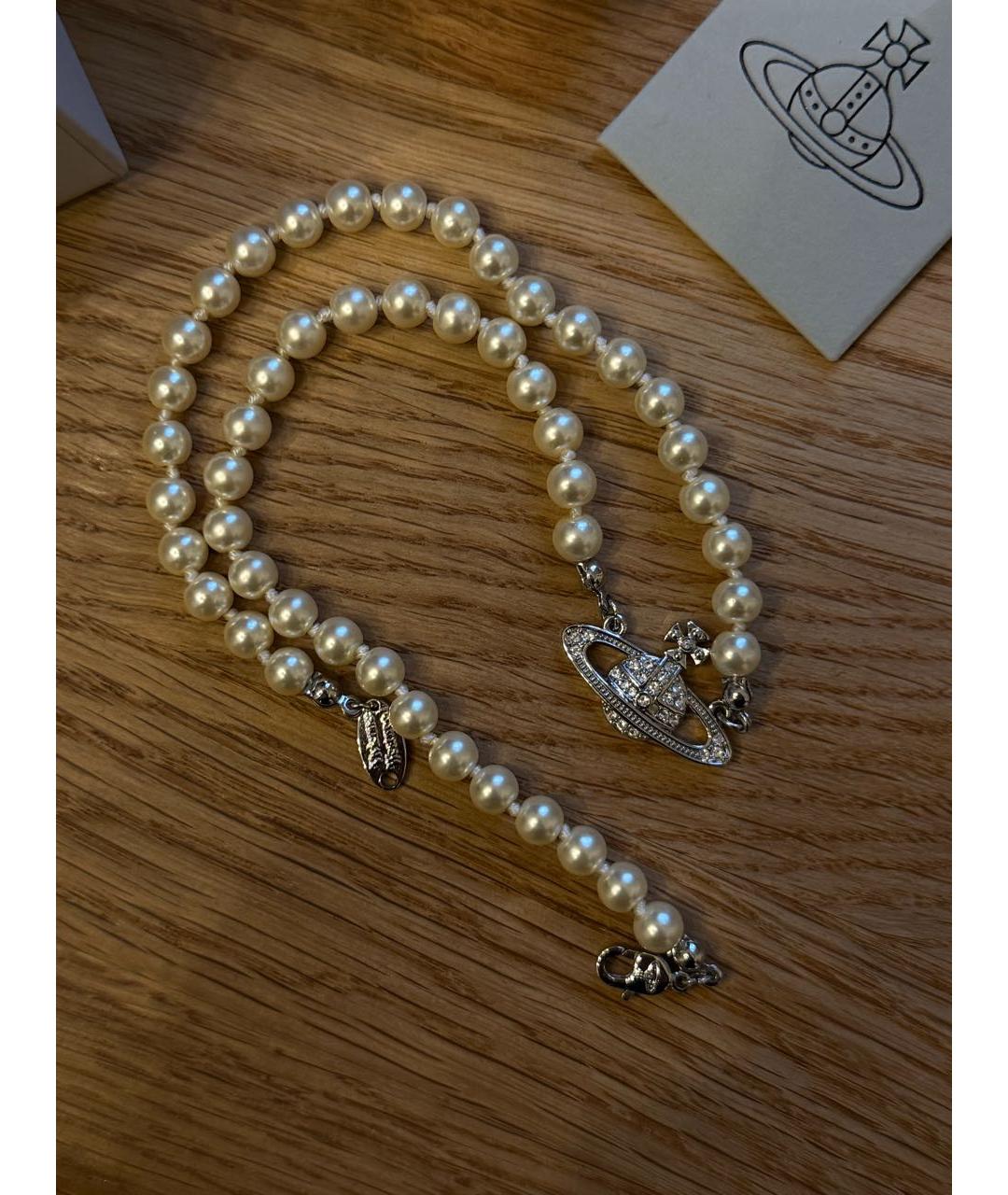 VIVIENNE WESTWOOD Белое колье, фото 2