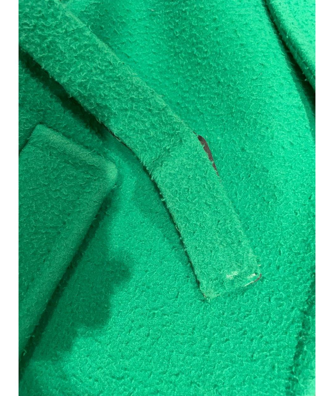 OFF-WHITE Зеленые шерстяное пальто, фото 6