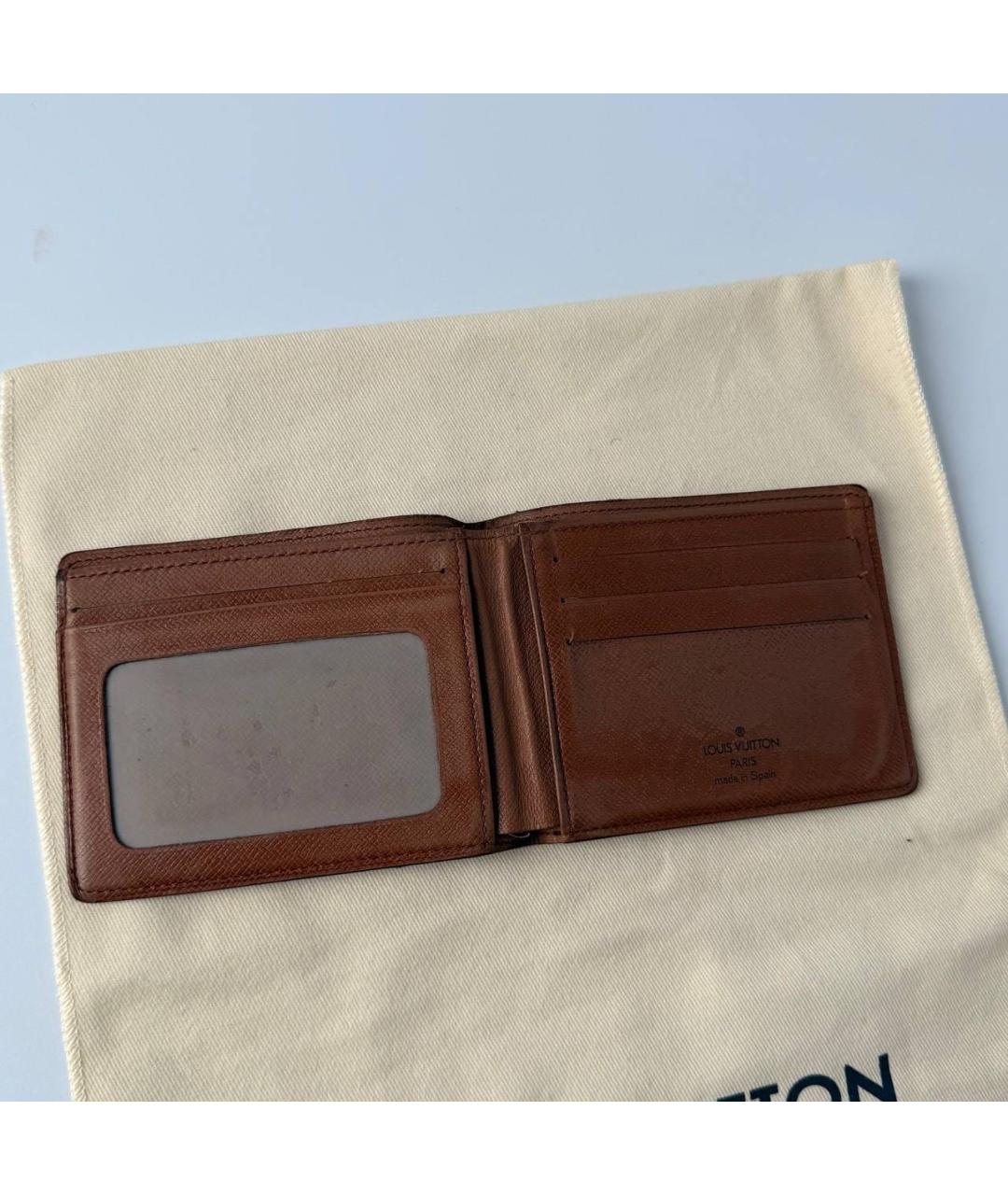 LOUIS VUITTON Коричневый кошелек, фото 3