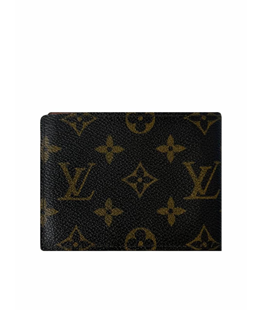 LOUIS VUITTON Коричневый кошелек, фото 6