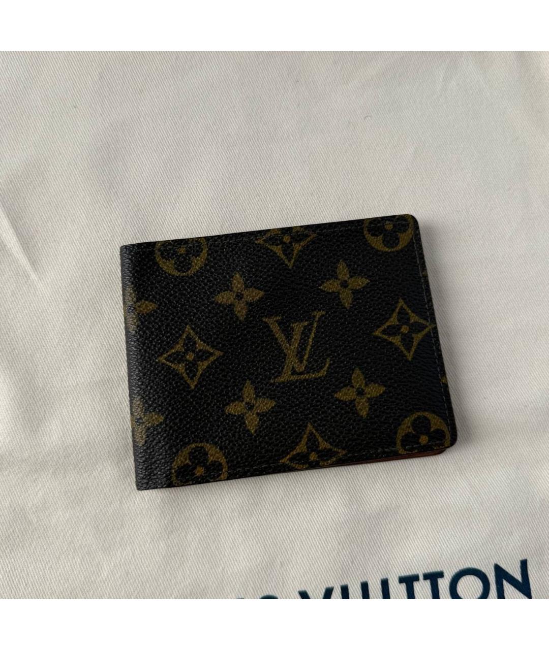 LOUIS VUITTON Коричневый кошелек, фото 2