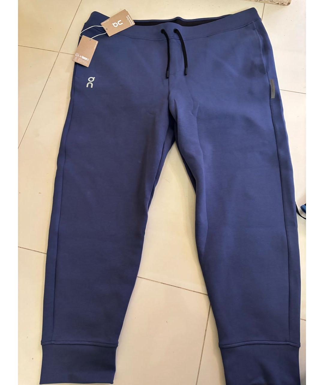 ON Синие хлопковые повседневные брюки, фото 5
