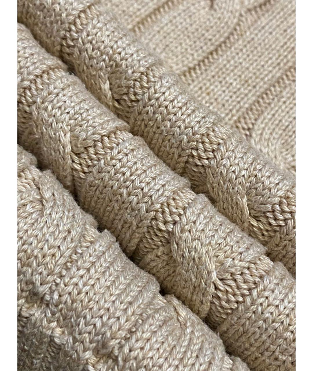 POLO RALPH LAUREN Бежевый хлопковый джемпер / свитер, фото 6