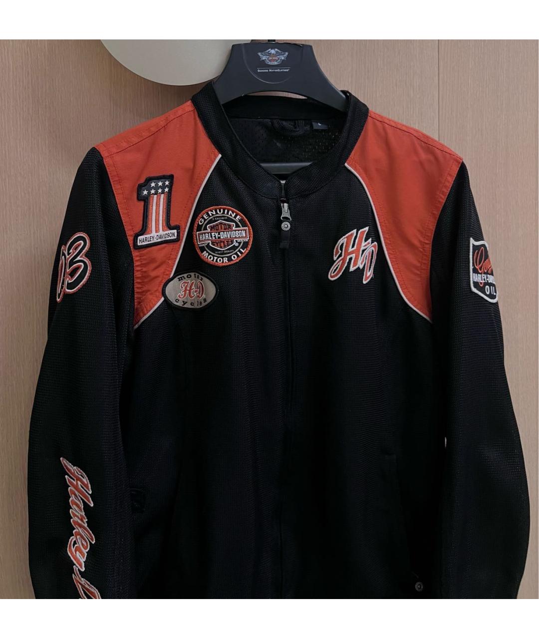 Harley Davidson Черная полиэстеровая куртка, фото 2