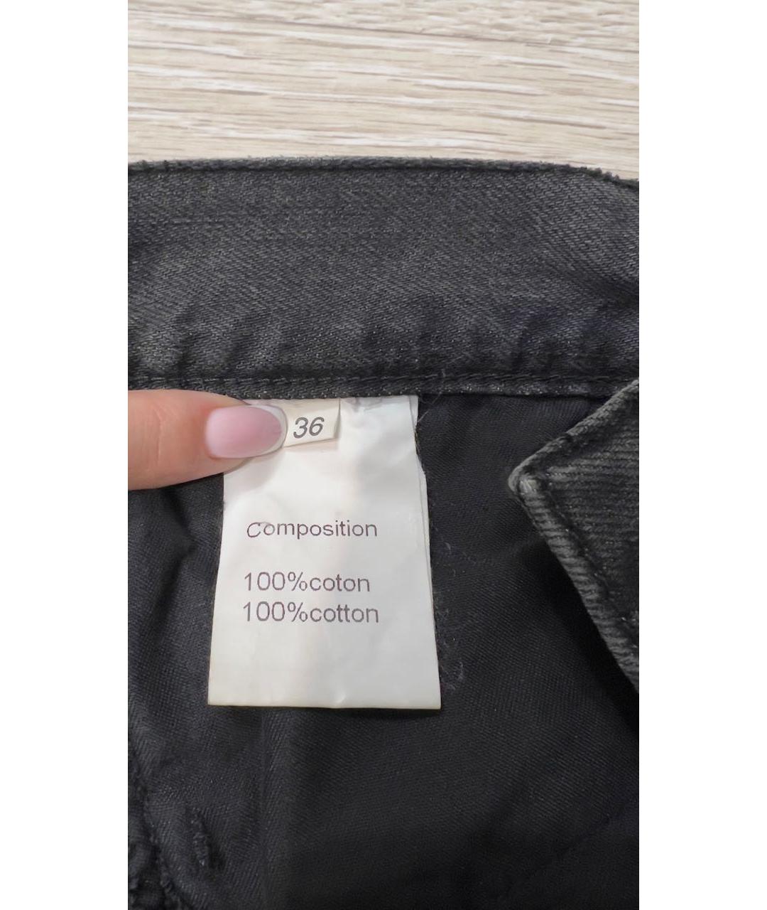 BALMAIN Антрацитовые хлопковые джинсы слим, фото 4