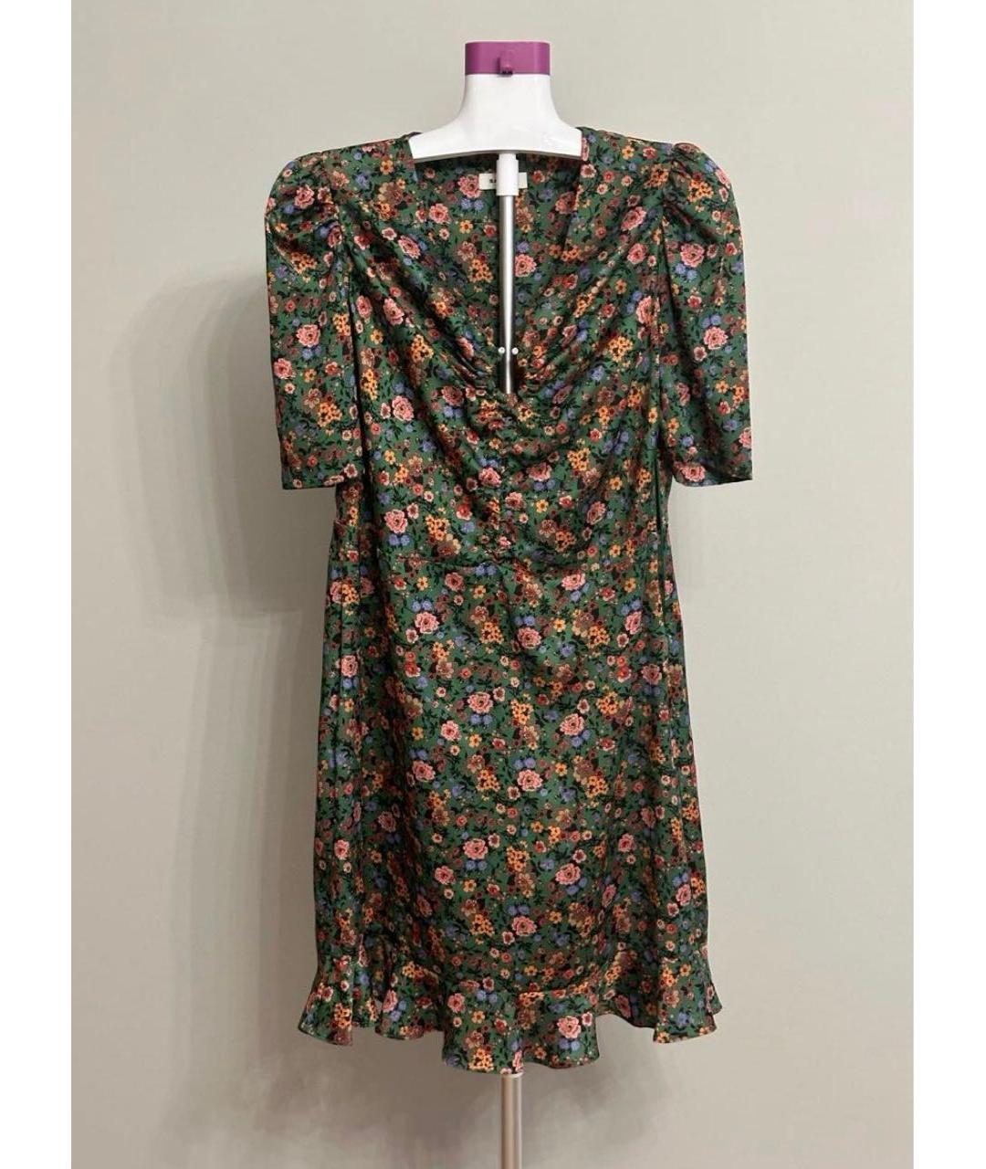 SANDRO Зеленые полиэстеровое повседневное платье, фото 3