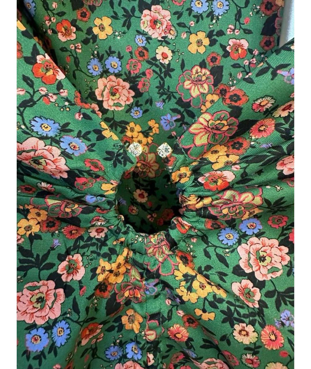 SANDRO Зеленые полиэстеровое повседневное платье, фото 5