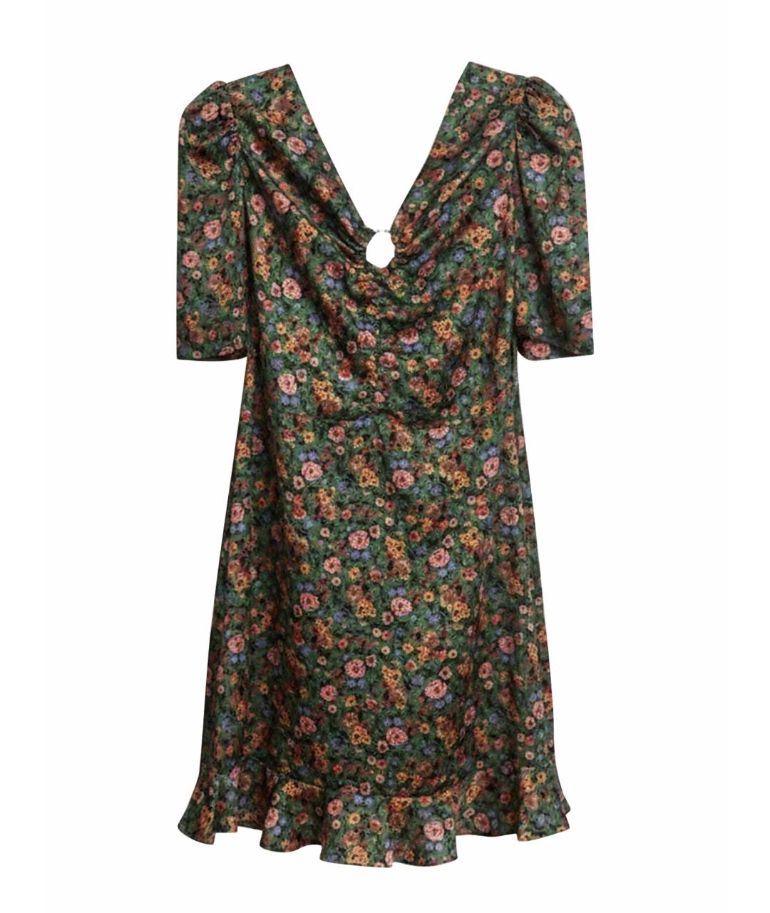 SANDRO Зеленые полиэстеровое повседневное платье, фото 1