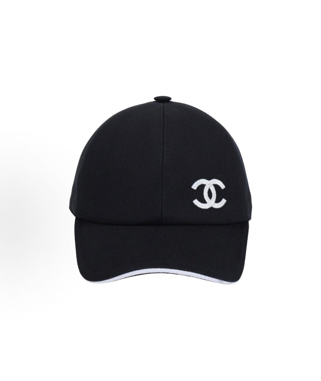 CHANEL Черная кепка, фото 2