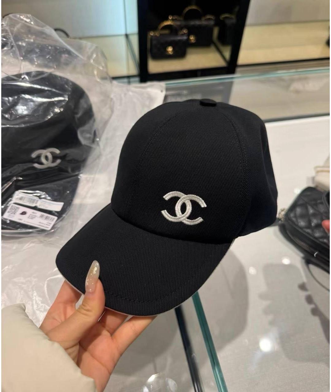 CHANEL Черная кепка, фото 4