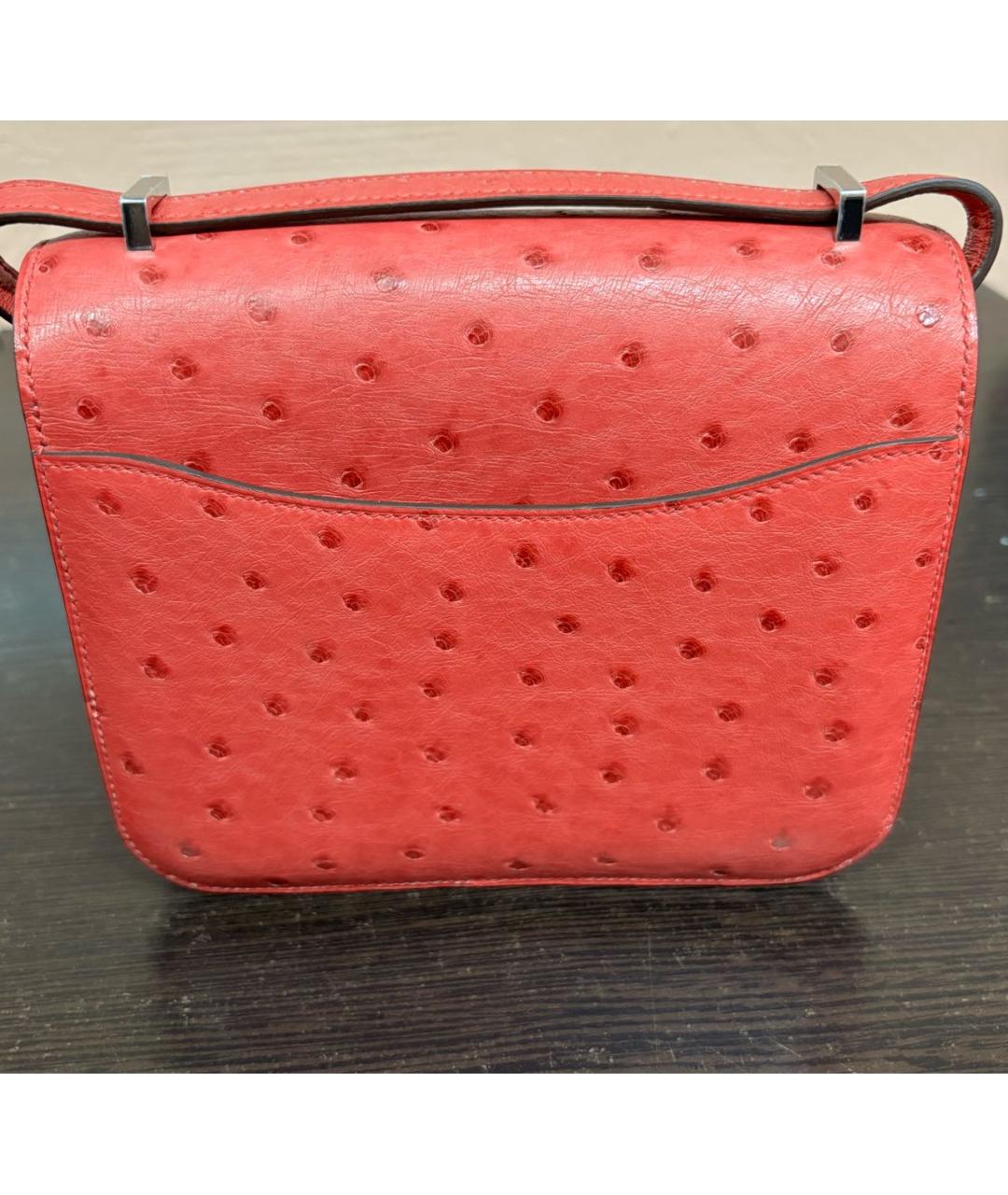 HERMES Красная кожаная сумка через плечо, фото 2