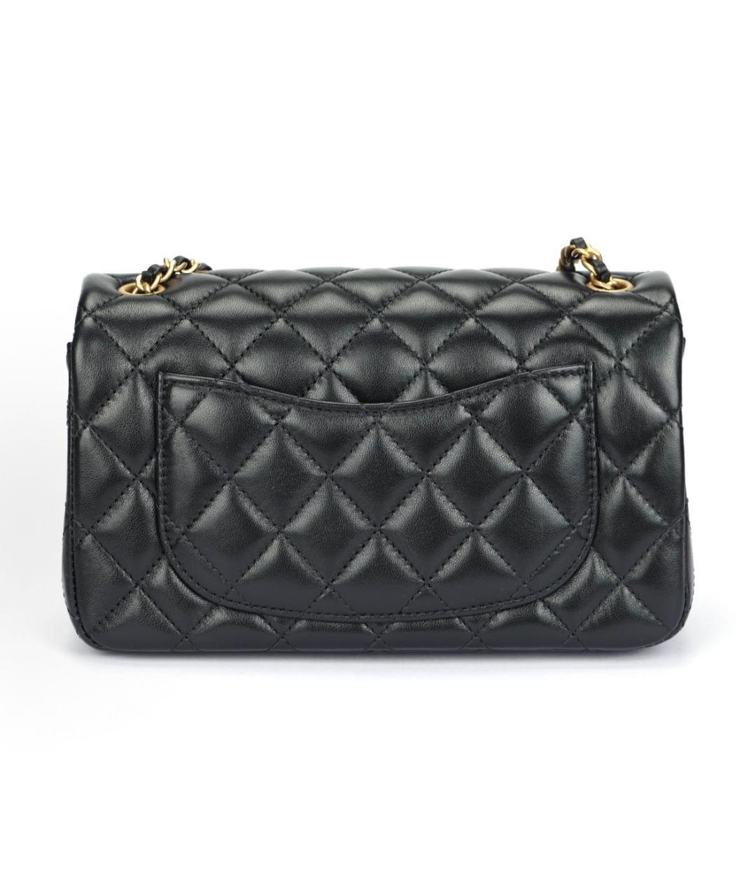 CHANEL Черная кожаная сумка через плечо, фото 3