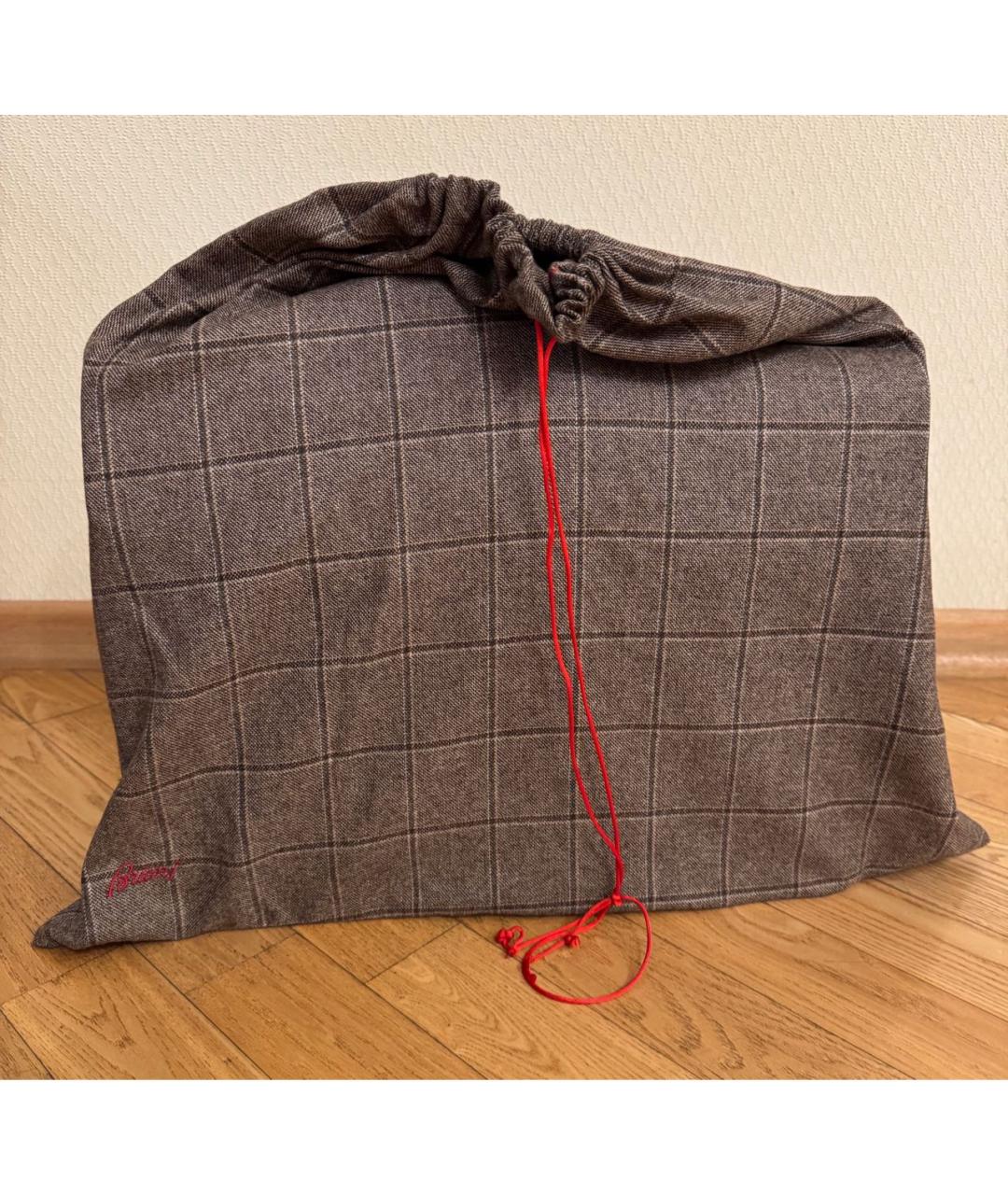 BRIONI Черный кожаный портфель, фото 7