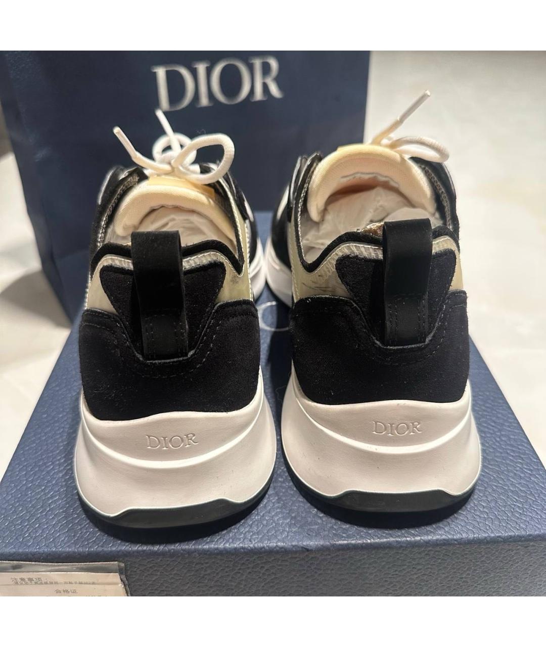 CHRISTIAN DIOR Мульти текстильные низкие кроссовки / кеды, фото 3