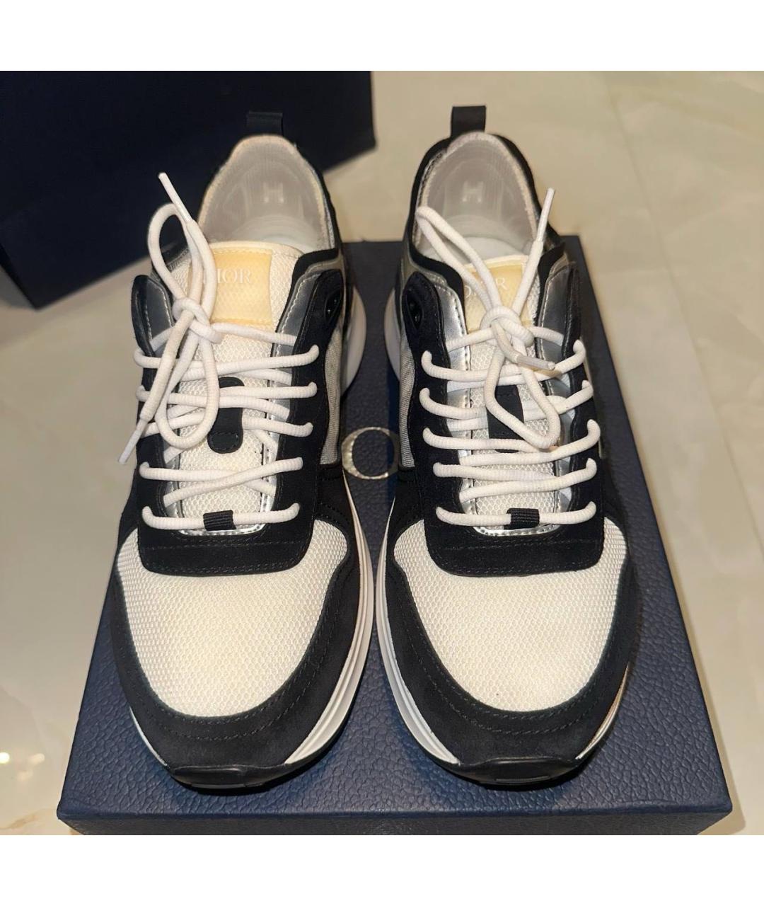 CHRISTIAN DIOR Мульти текстильные низкие кроссовки / кеды, фото 2