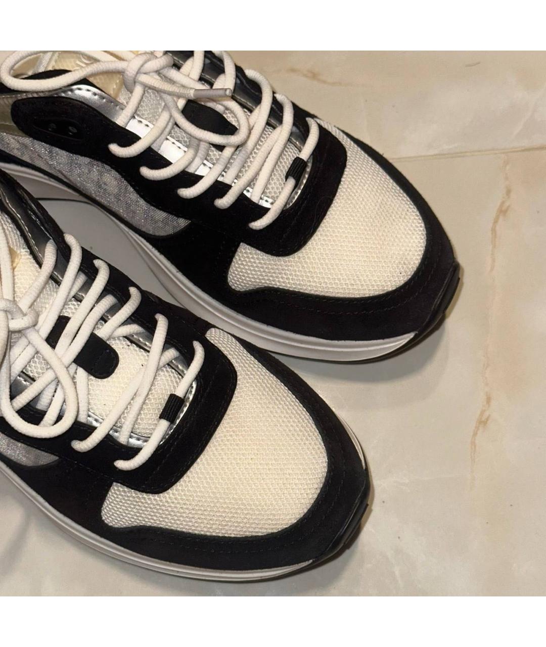 CHRISTIAN DIOR Мульти текстильные низкие кроссовки / кеды, фото 4