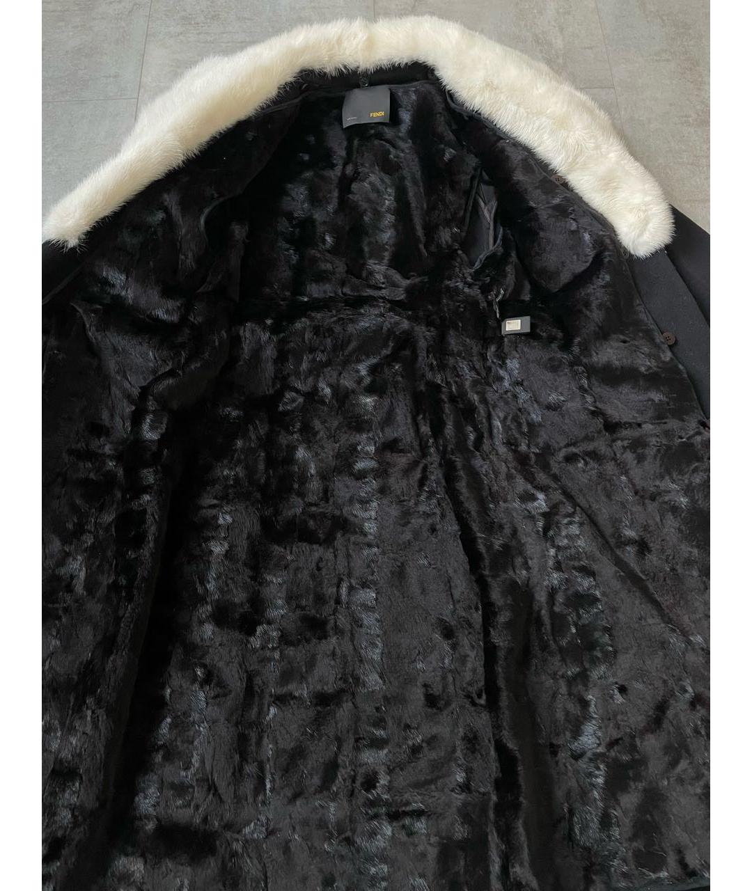 FENDI Коричневая шерстяная шуба, фото 7