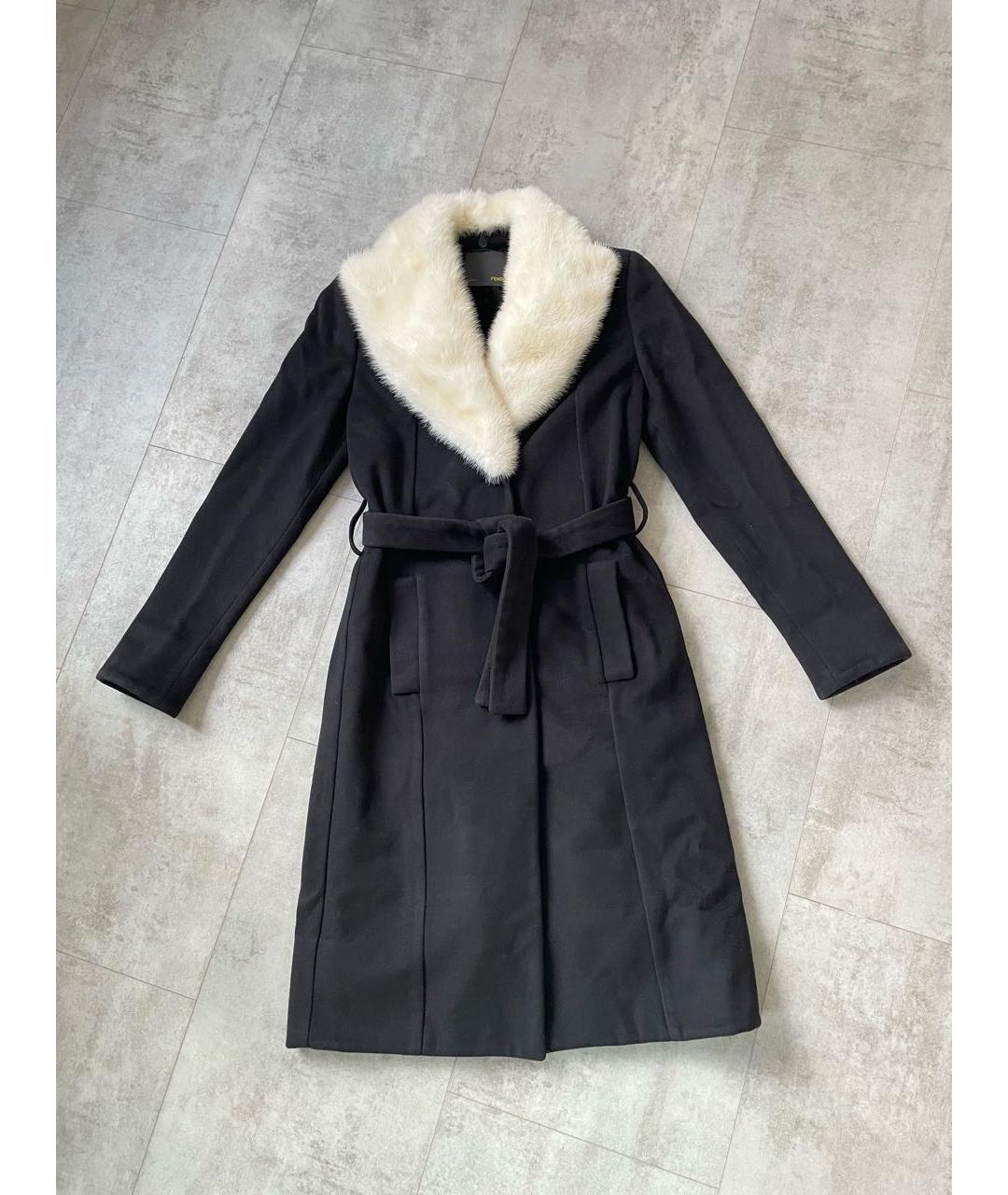 FENDI Коричневая шерстяная шуба, фото 9