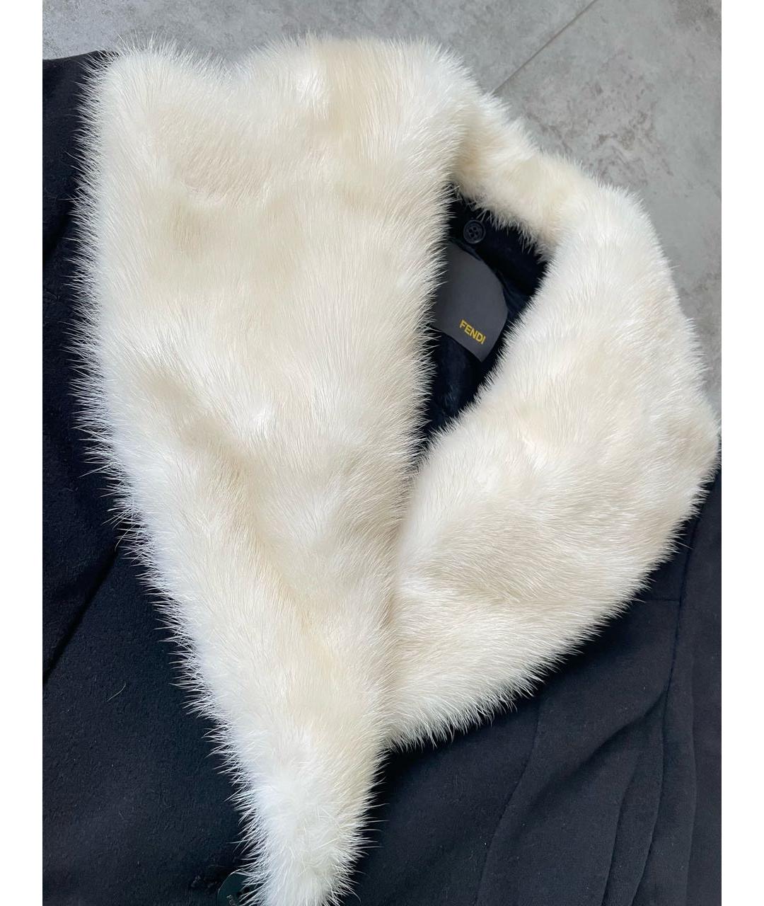 FENDI Коричневая шерстяная шуба, фото 3