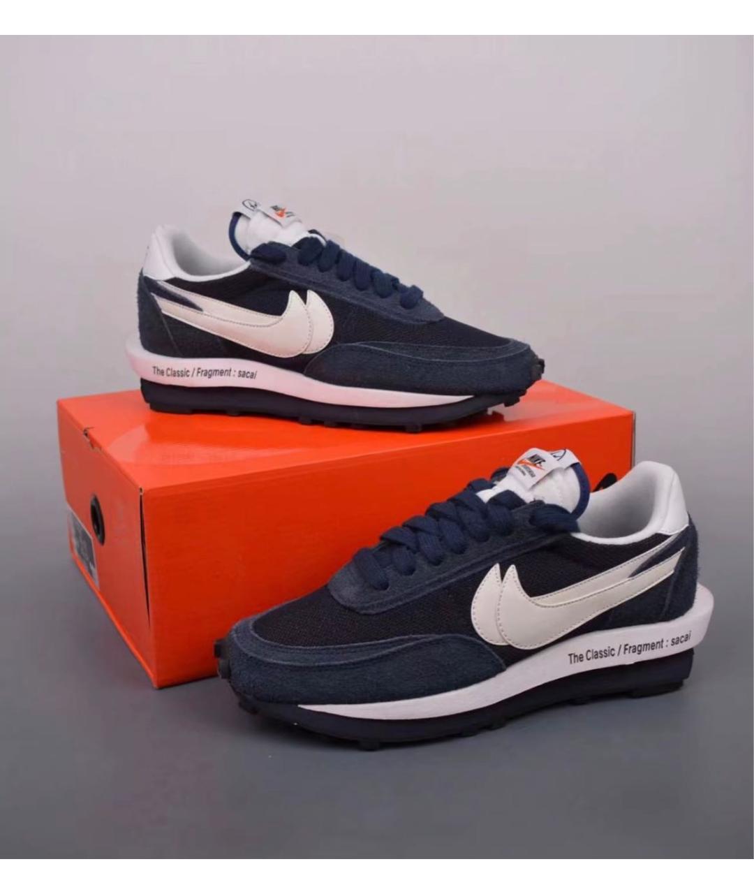 NIKE Синие замшевые кроссовки, фото 2