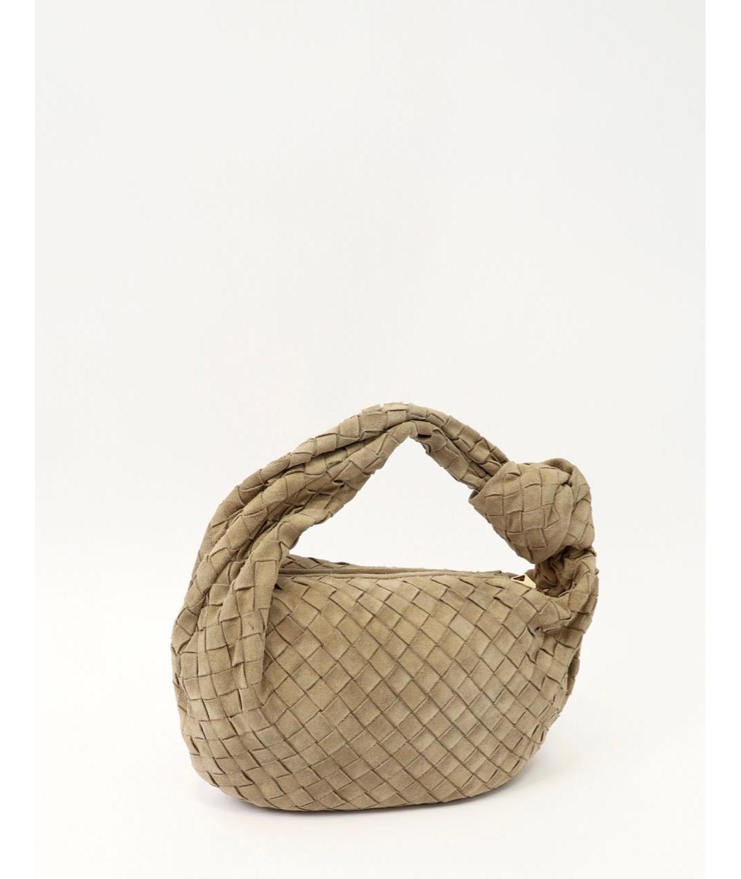 BOTTEGA VENETA Замшевая сумка с короткими ручками, фото 4