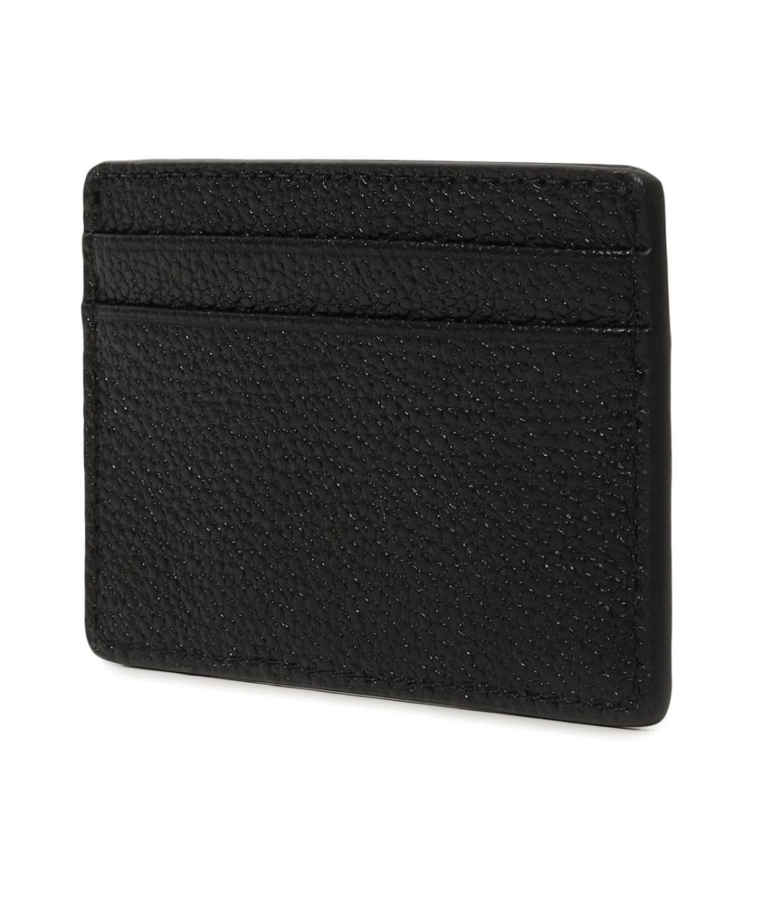 MICHAEL KORS Черный кожаный кардхолдер, фото 3