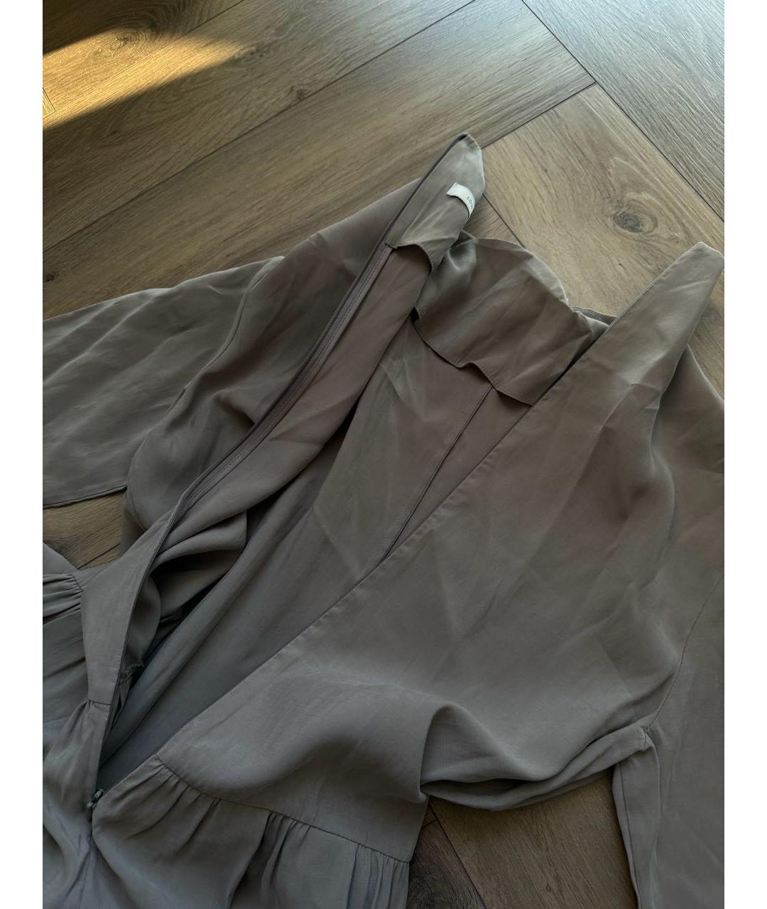 LOW CLASSIC Бежевое вискозное повседневное платье, фото 2