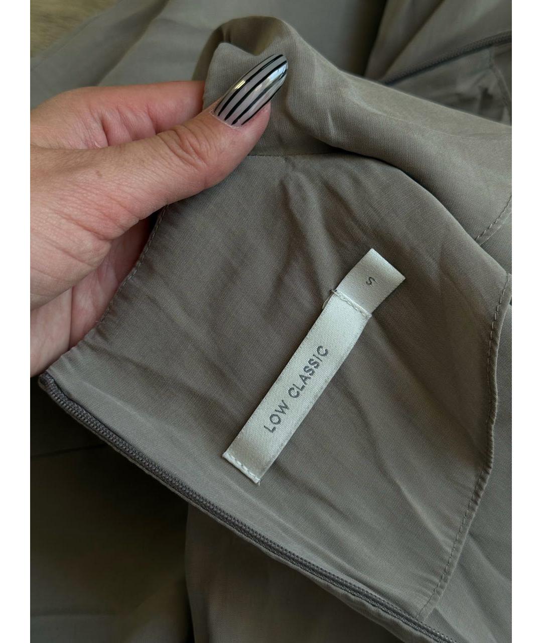 LOW CLASSIC Бежевое вискозное повседневное платье, фото 5