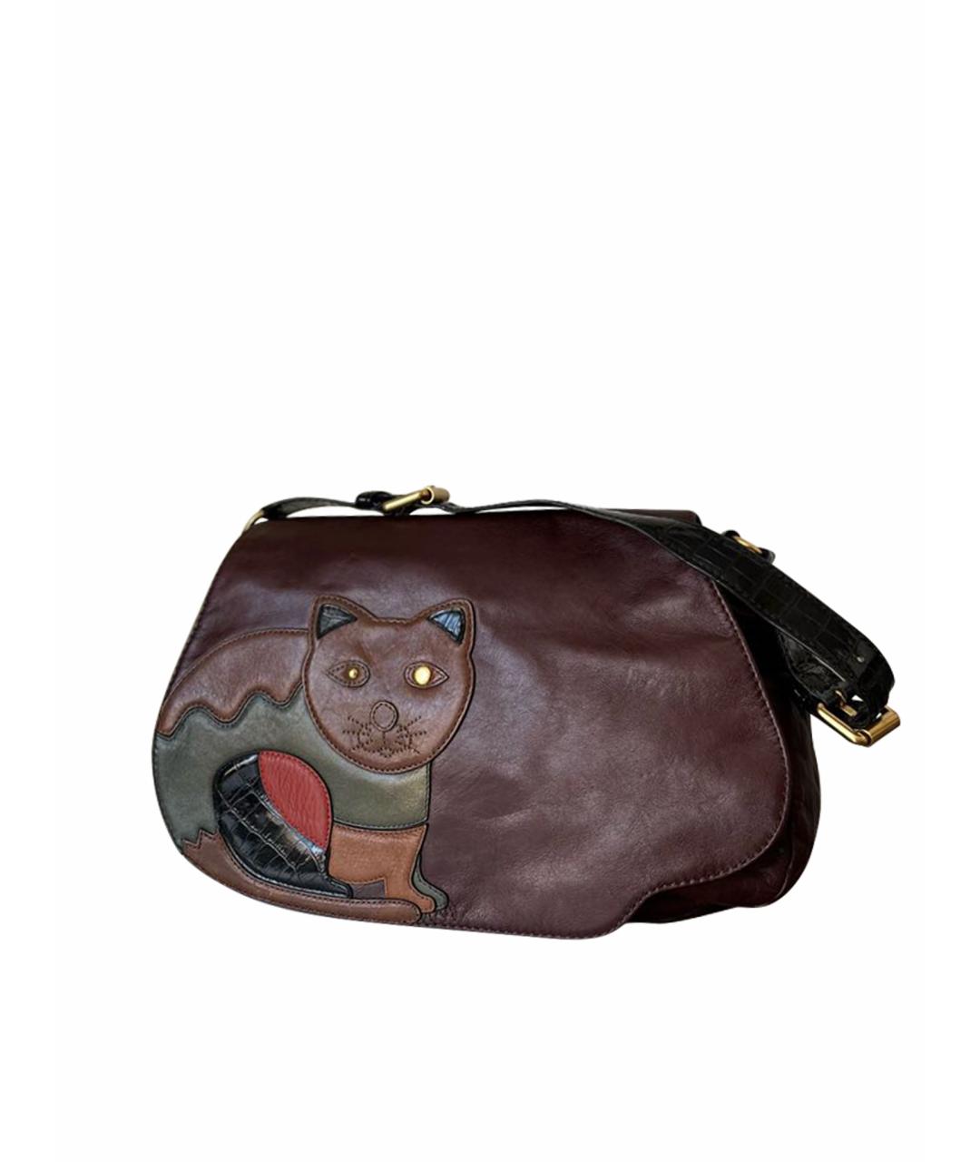 MARC BY MARC JACOBS Коричневая кожаная сумка с короткими ручками, фото 1