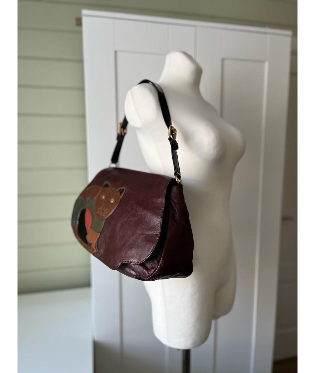 MARC BY MARC JACOBS Коричневая кожаная сумка с короткими ручками, фото 2