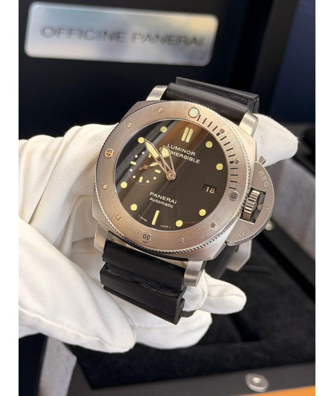 PANERAI Черные часы, фото 3