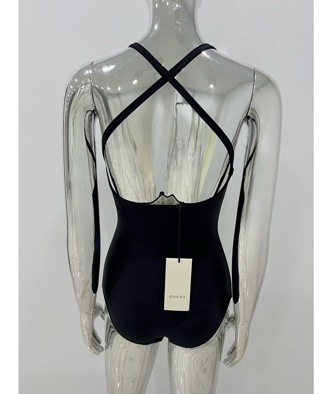 GUCCI Черный полиамидовый купальник, фото 4