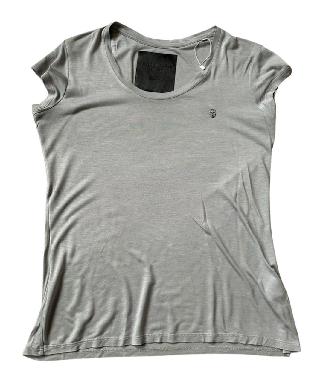 PHILIPP PLEIN Серая футболка, фото 1