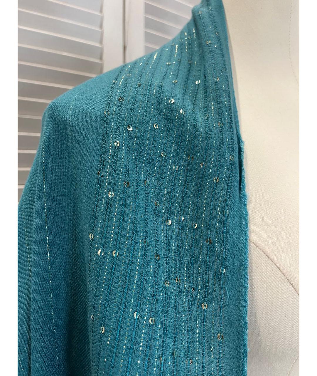 RALPH LAUREN Бирюзовый шарф, фото 5