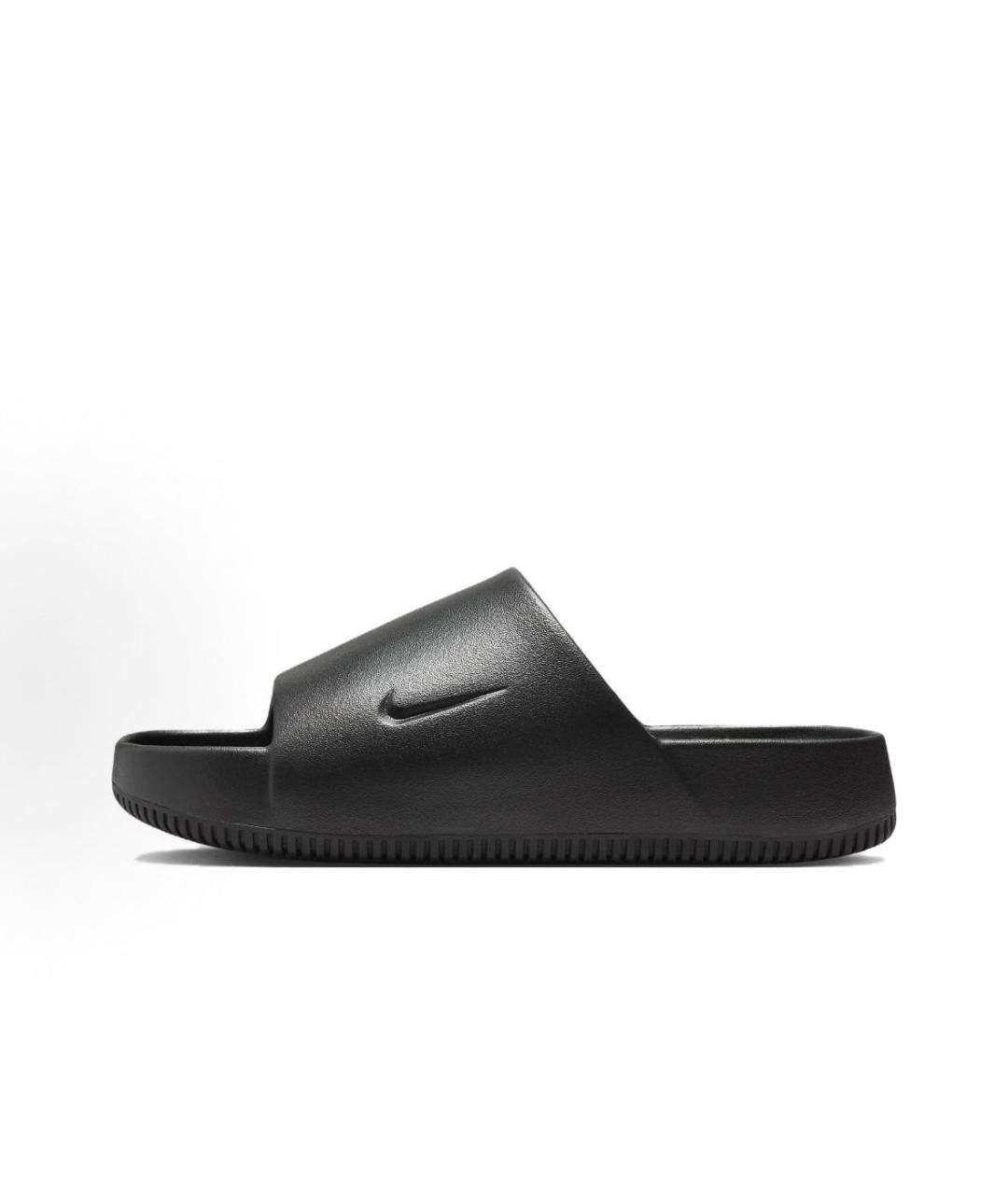 NIKE Черные резиновые шлепанцы, фото 3