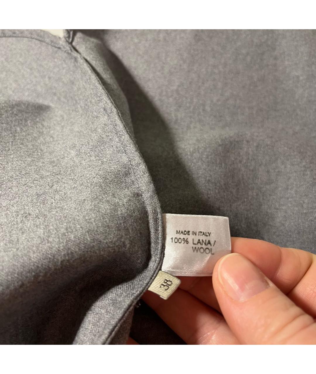BOTTEGA VENETA Серая шерстяная рубашка, фото 8