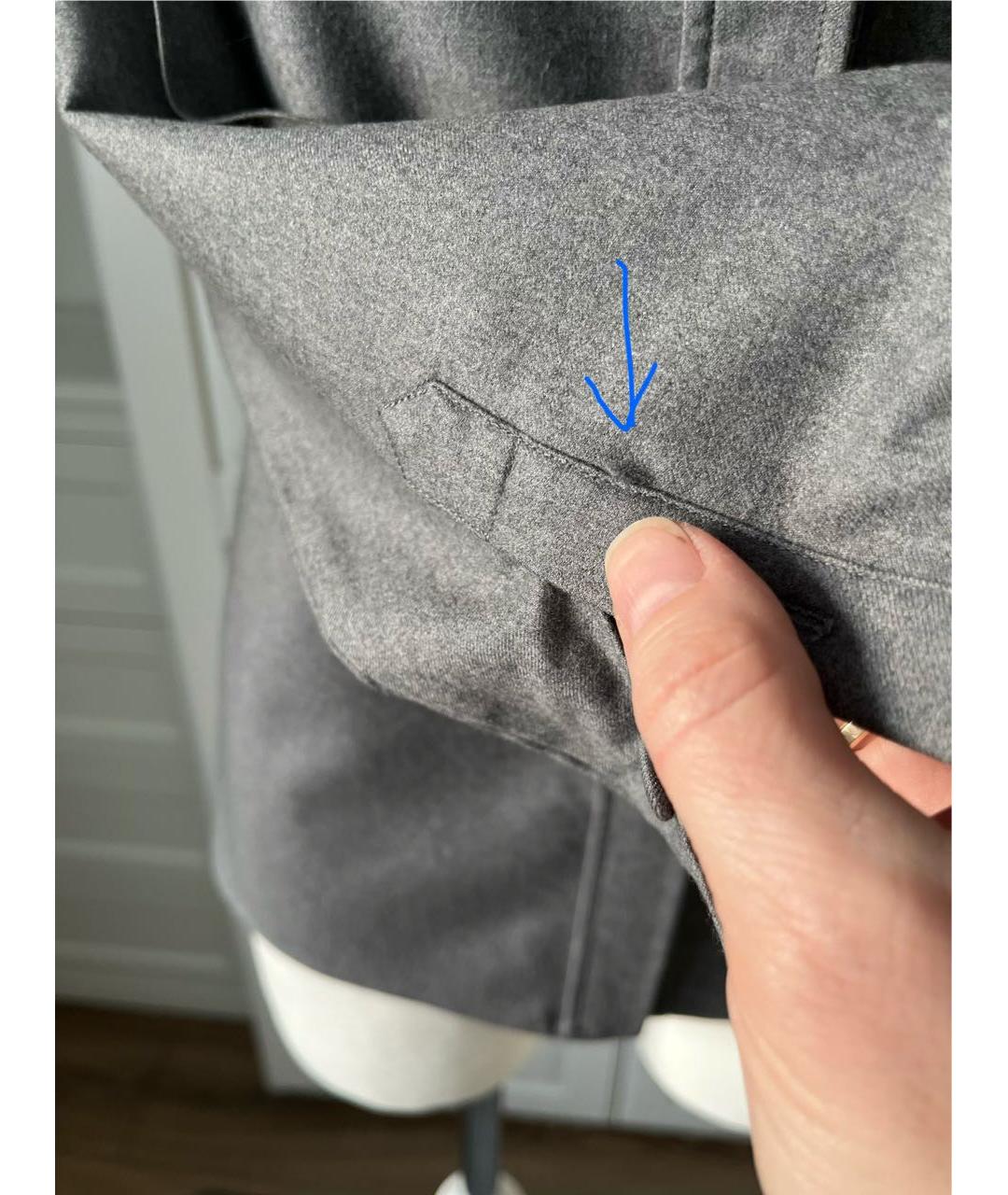 BOTTEGA VENETA Серая шерстяная рубашка, фото 6