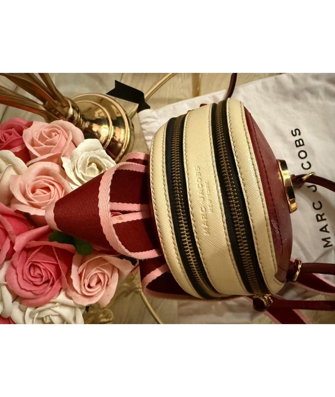 MARC JACOBS Бордовый кожаный рюкзак, фото 3