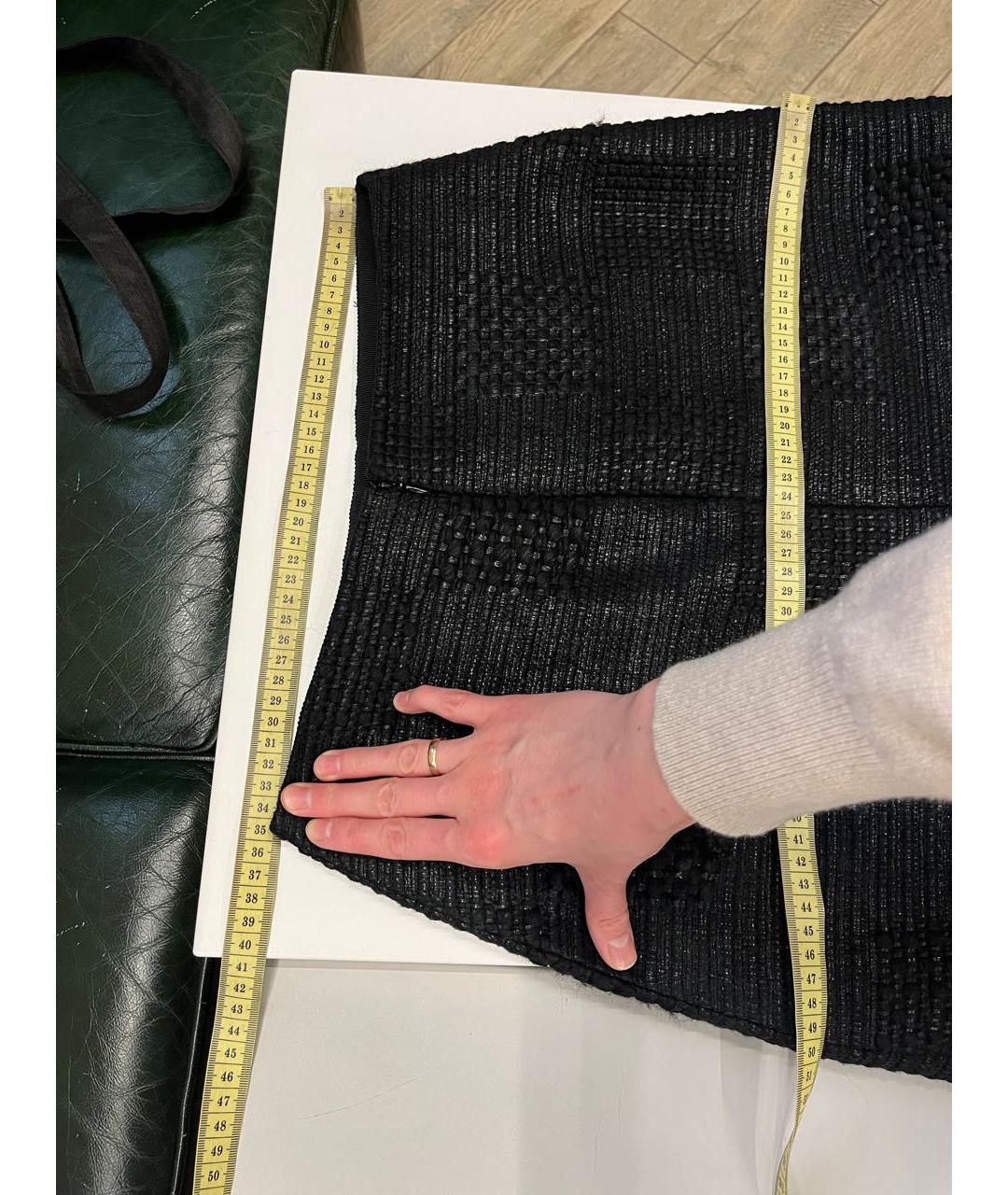 ETRO Черная шерстяная юбка мини, фото 2