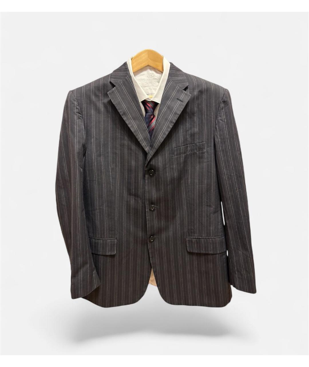 VALENTINO Антрацитовый классический костюм, фото 8