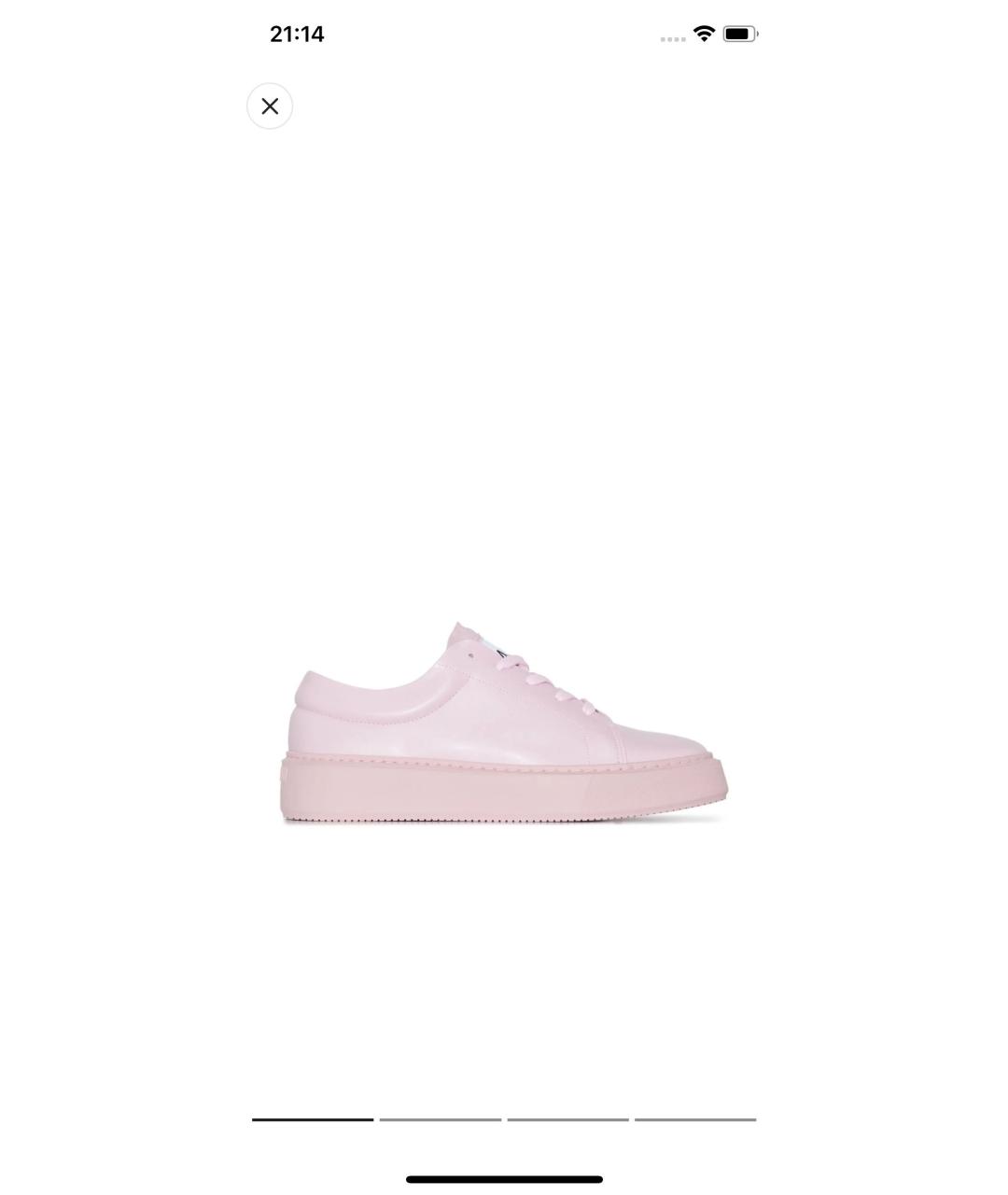 GANNI Розовые кеды, фото 4