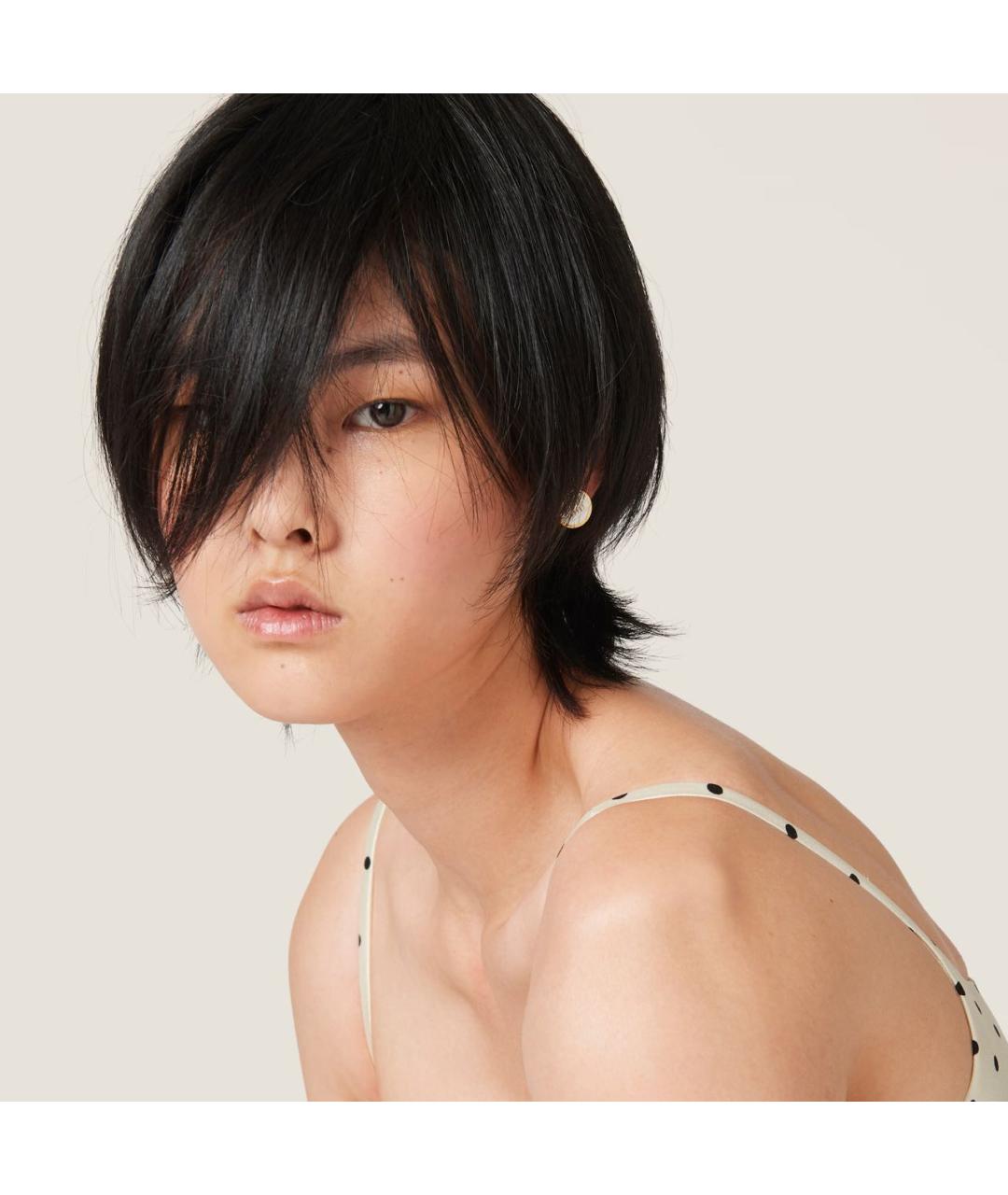 MIU MIU Золотые латунные серьги, фото 4