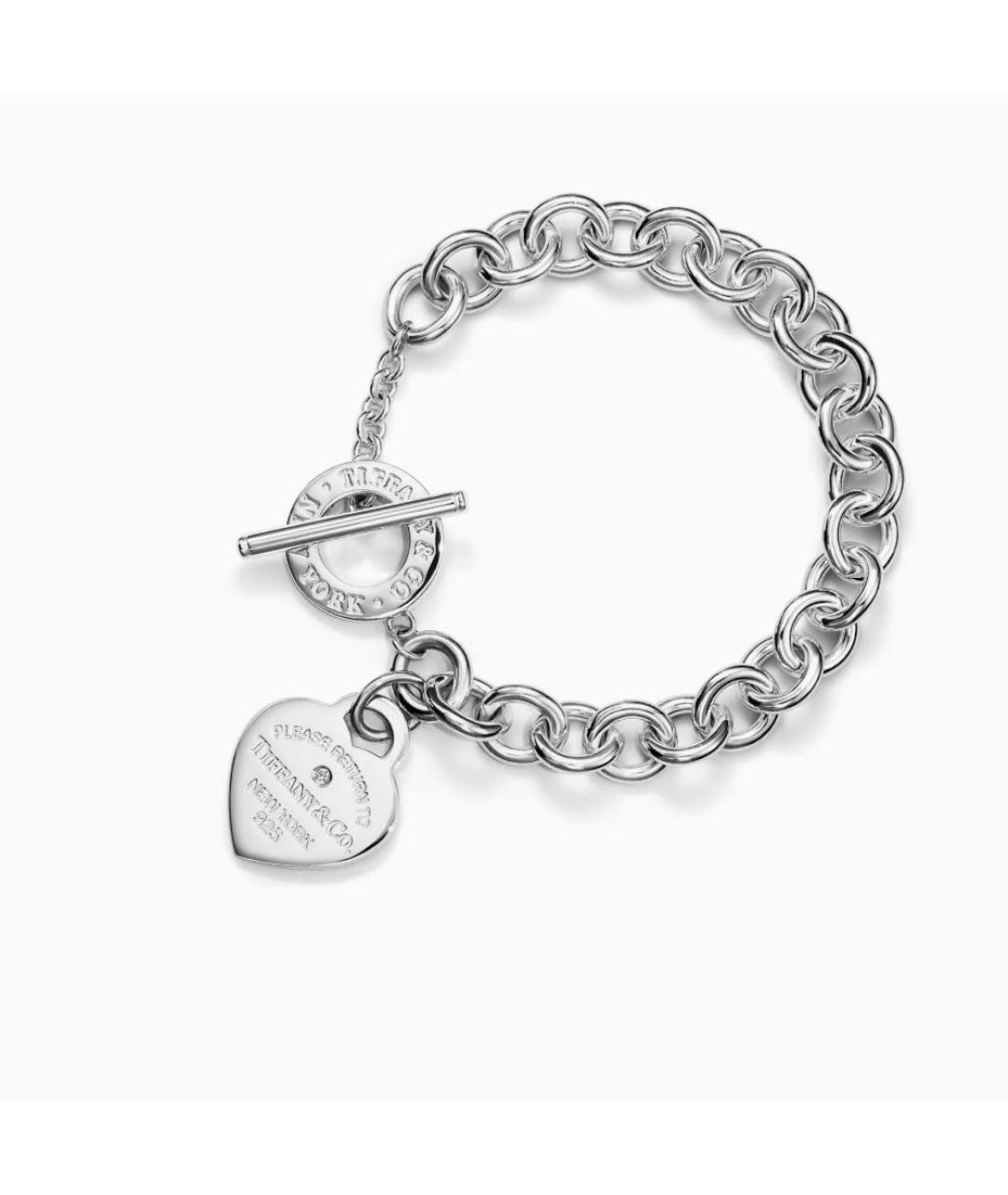 TIFFANY&CO Серебрянный серебряный браслет, фото 3