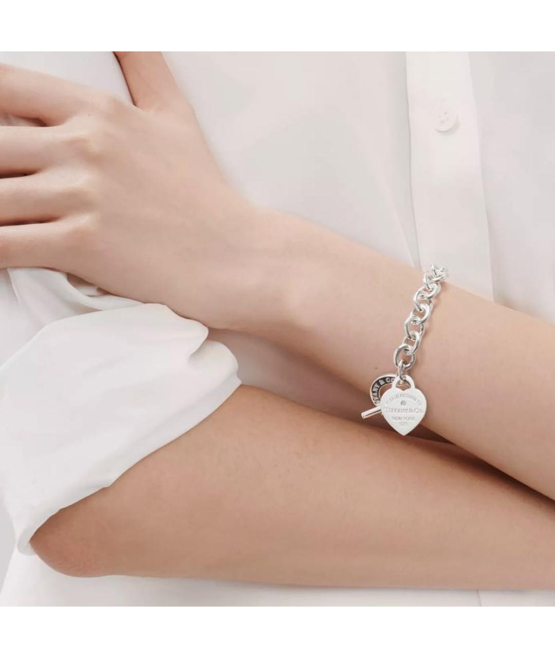 TIFFANY&CO Серебрянный серебряный браслет, фото 2