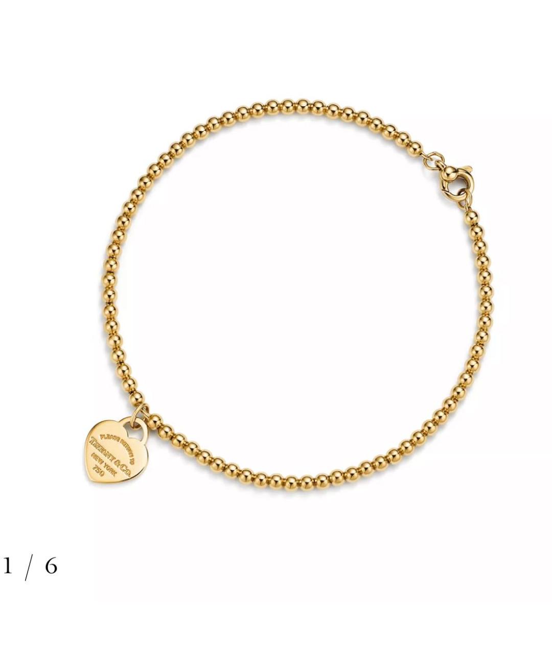 TIFFANY&CO Золотой браслет из желтого золота, фото 4