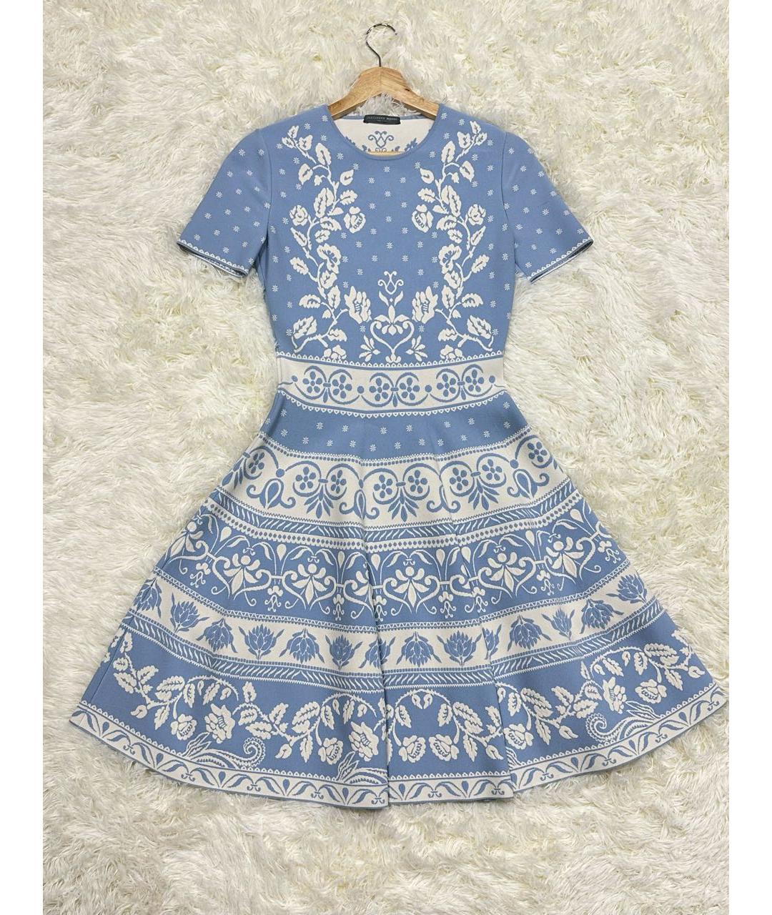 ALEXANDER MCQUEEN Голубое повседневное платье, фото 6