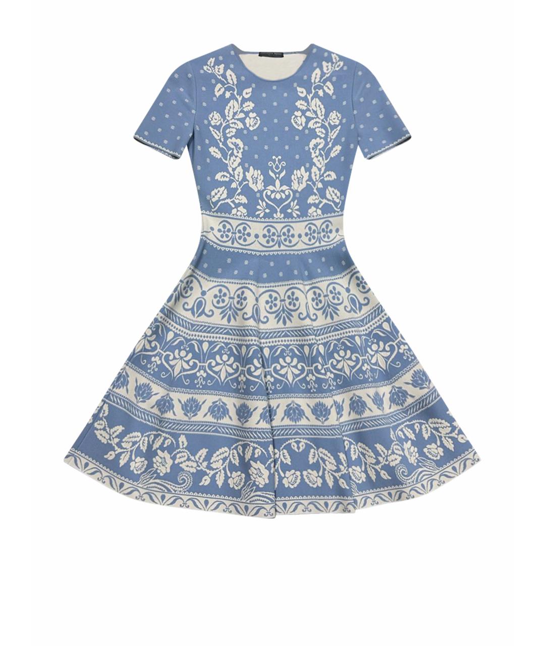 ALEXANDER MCQUEEN Голубое повседневное платье, фото 1